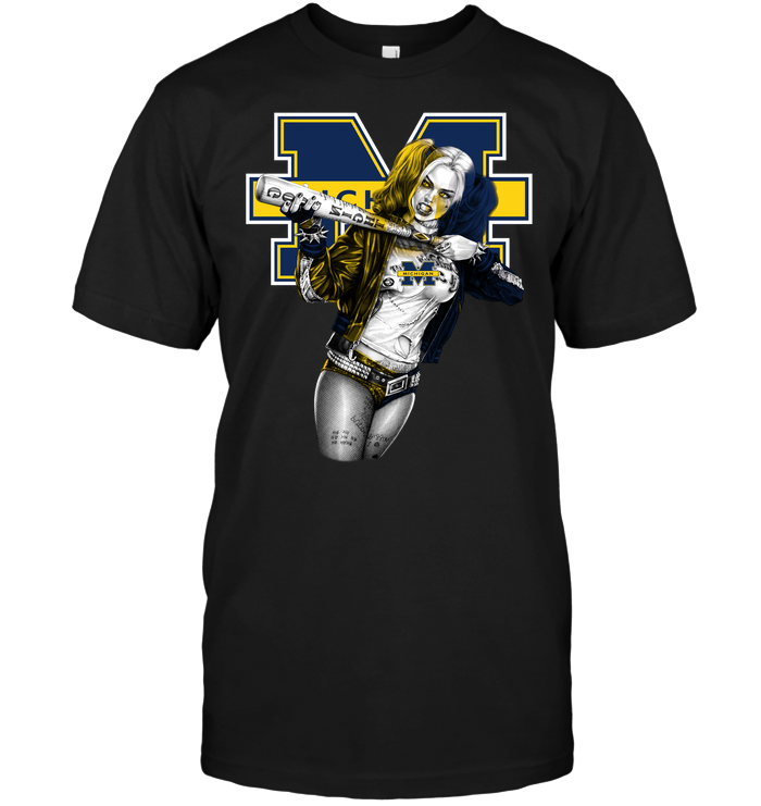 Harley Quinn Michigan Wolverines T-Shirt